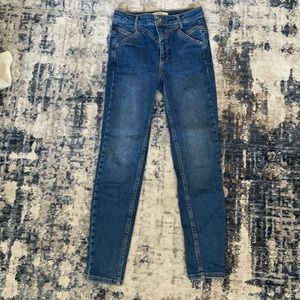 Free People Riley Seamed High Rise Skinny Jean